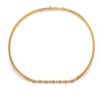 An 18 Karat Yellow Gold and Diamond Necklace, Dunay,