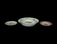 Three Chinese Export Famille Rose Porcelain Wares