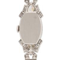 LADY ELGIN, PLATINUM AND DIAMOND WATCH