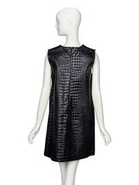 Gucci, Croc-Effect Leather Dress