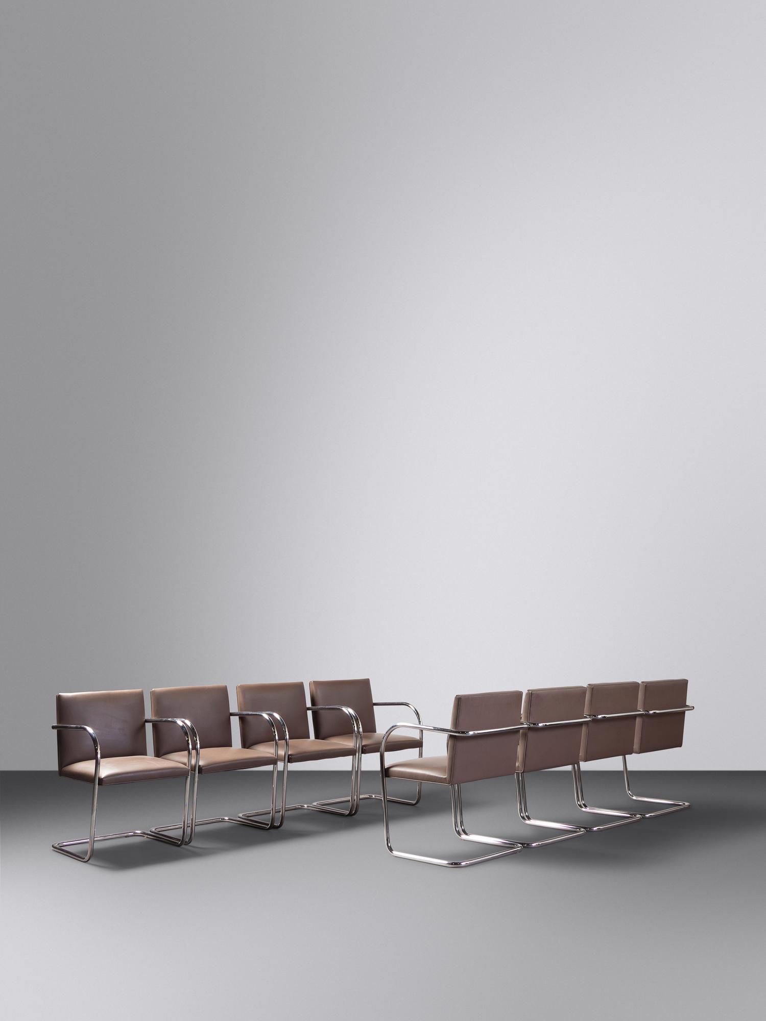 Set of Eight BRNO Chairs Knoll, USA