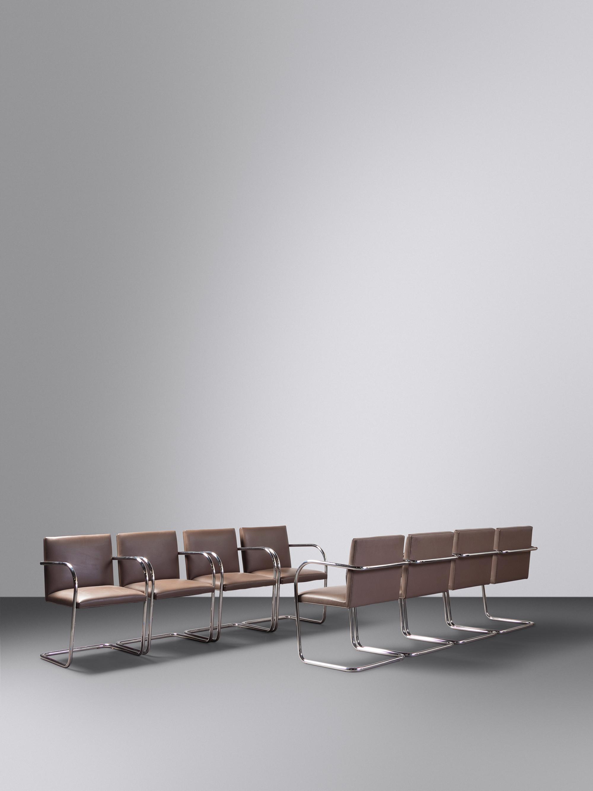 Set of Eight BRNO Chairs Knoll, USA