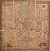 [Philadelphia] Sidney, James Charles, and Augustus Kollner. Map of the Circuit of Ten Miles Around the City of Philadelphia...