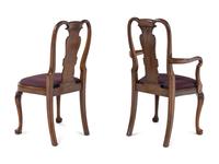 A Set of Eight George I Style Walnut Dining Chairs