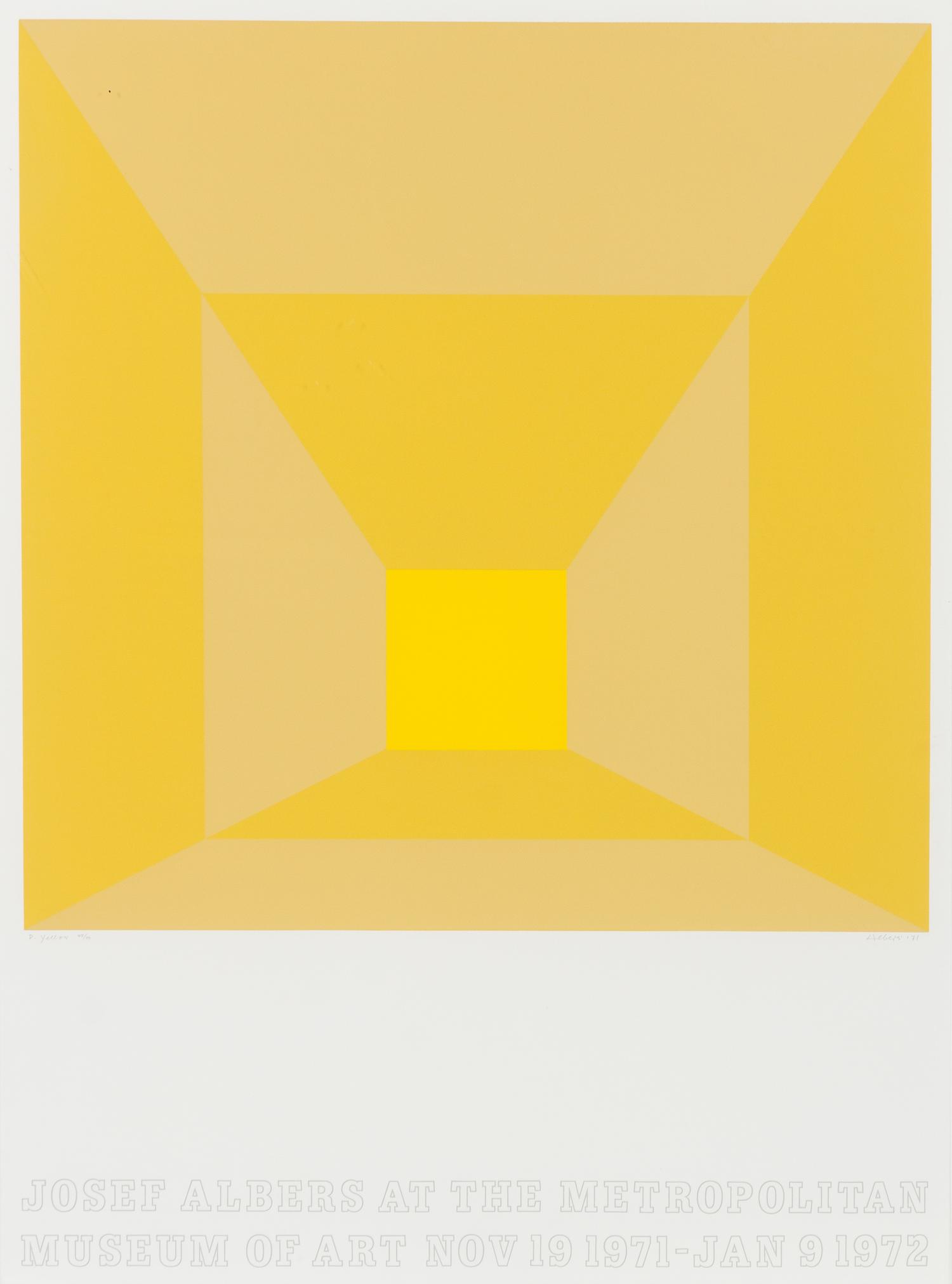 Josef Albers, (American/German, 1888-1976), Josef Albers at the Metropolitan Museum of Art, 1971