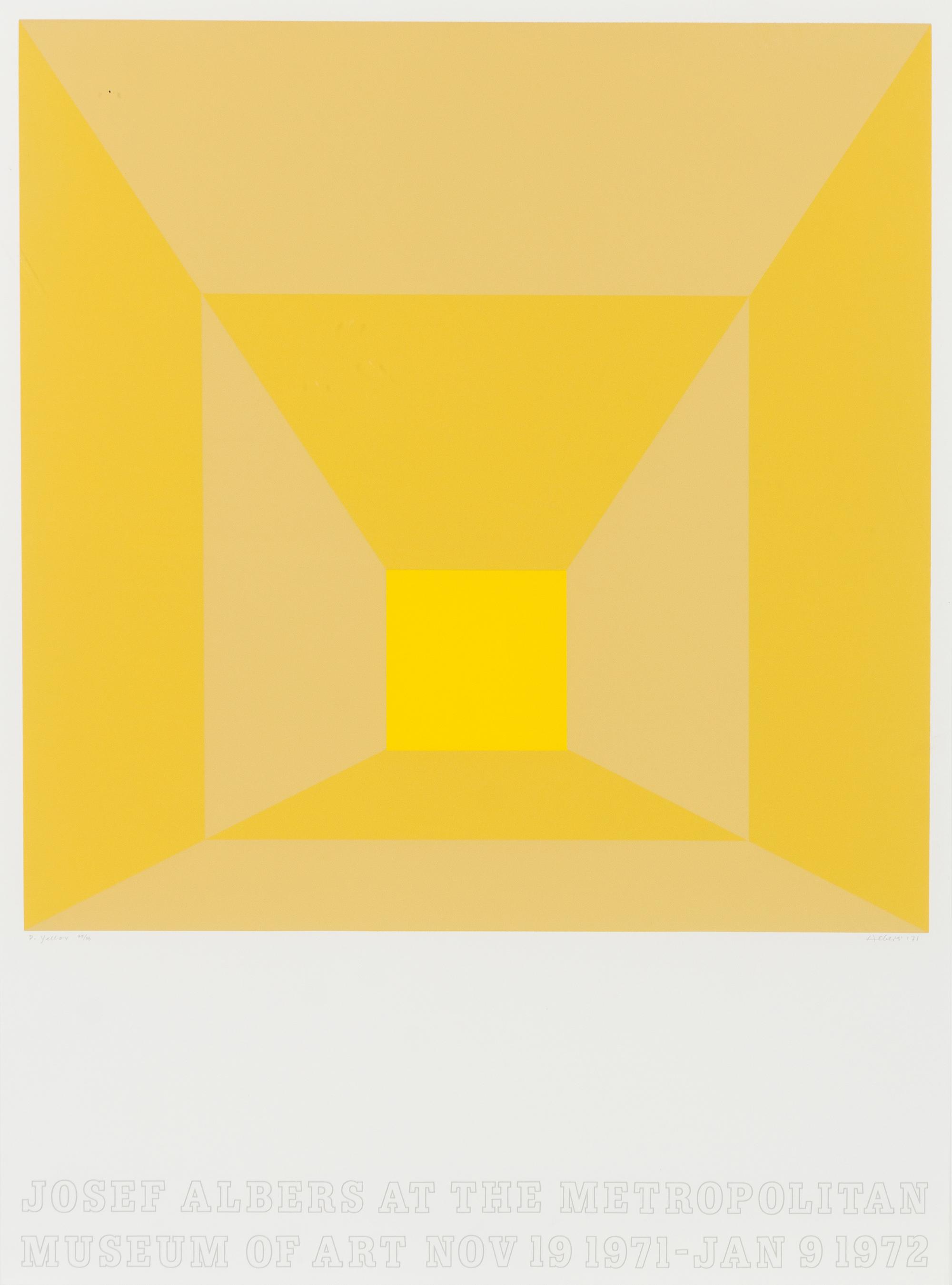 Josef Albers, (American/German, 1888-1976), Josef Albers at the Metropolitan Museum of Art, 1971