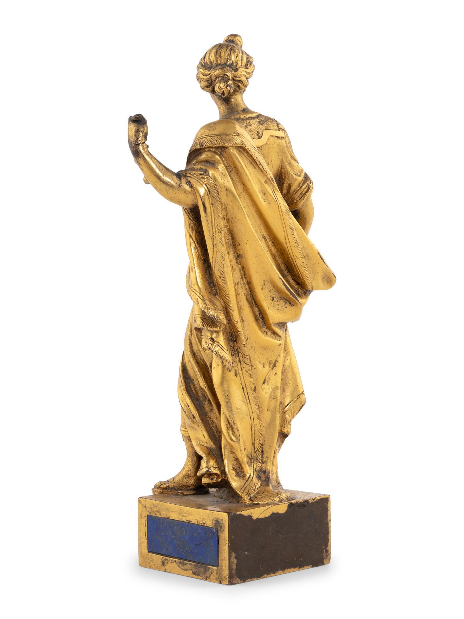 A North Italian Gilt Bronze Figure of Fortitude