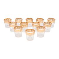 A Set of Twelve Saint-Louis Thistle Old Fashioned Glasses