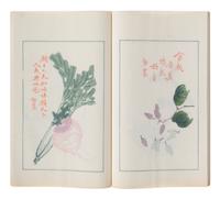 [CHINESE WOODBLOCK PRINT] Beiping Rong Bao Zhai Shi Jian Pu (Beiping Rong Bao Zhai Poetry Letter Paper) . Beijing: Rong Bao Zhai, 1935. 1935年版《北平榮寶齋詩箋譜》木版水印一函兩冊