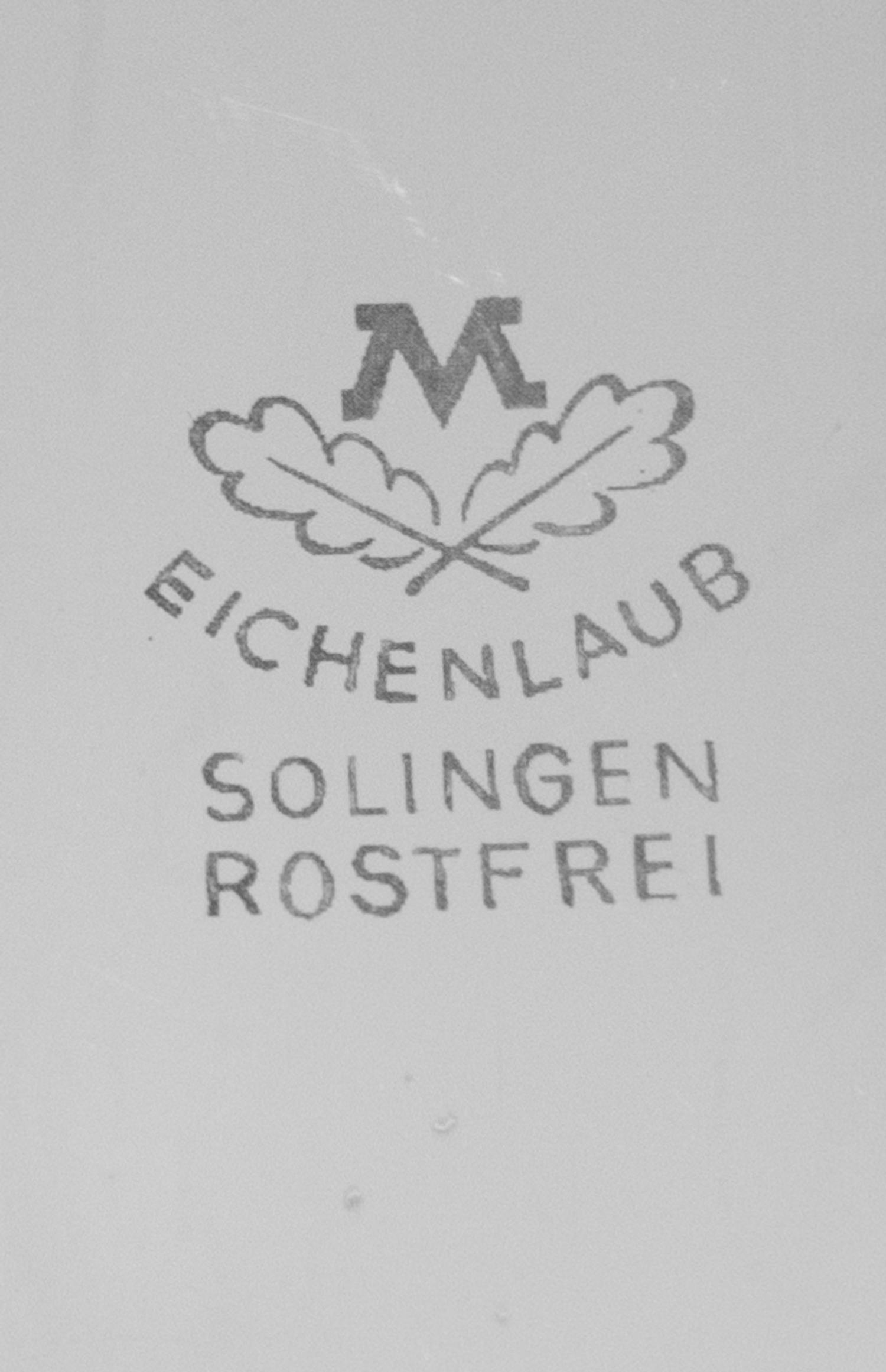 A German Horn-Mounted Stainless Steel Flatware Service