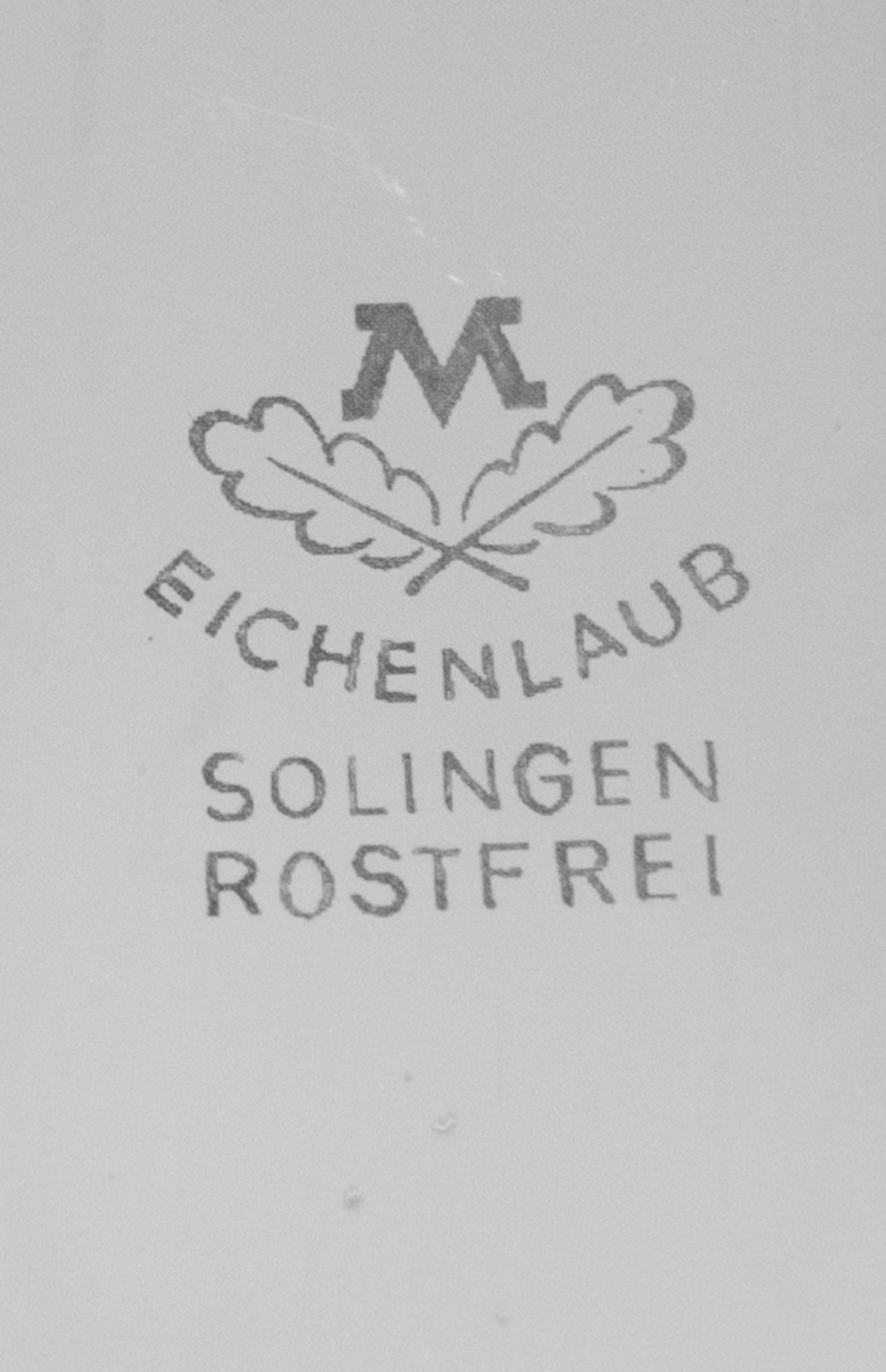 A German Horn-Mounted Stainless Steel Flatware Service