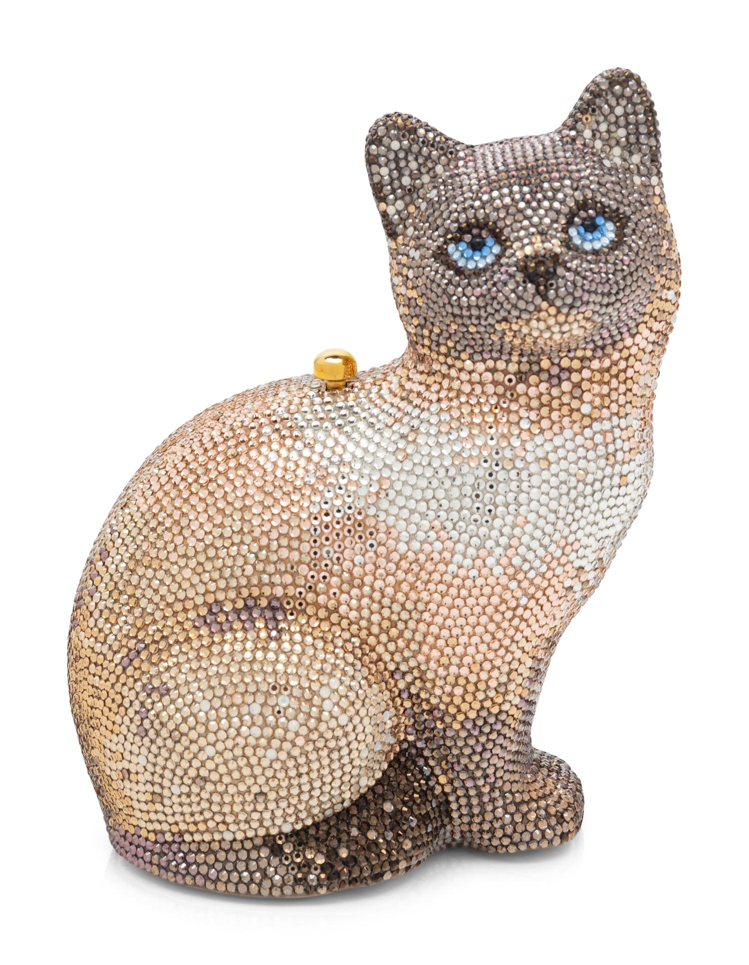 Judith Leiber Siamese Cat Miniaudière