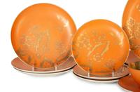 A Dorothy C. Thorpe Porcelain Dinner Service in the Persimmon Pattern — 20th Century