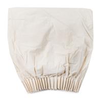 A Set of Four Cotton Muslin Drapery Panels Length 14 feet 4 inches.