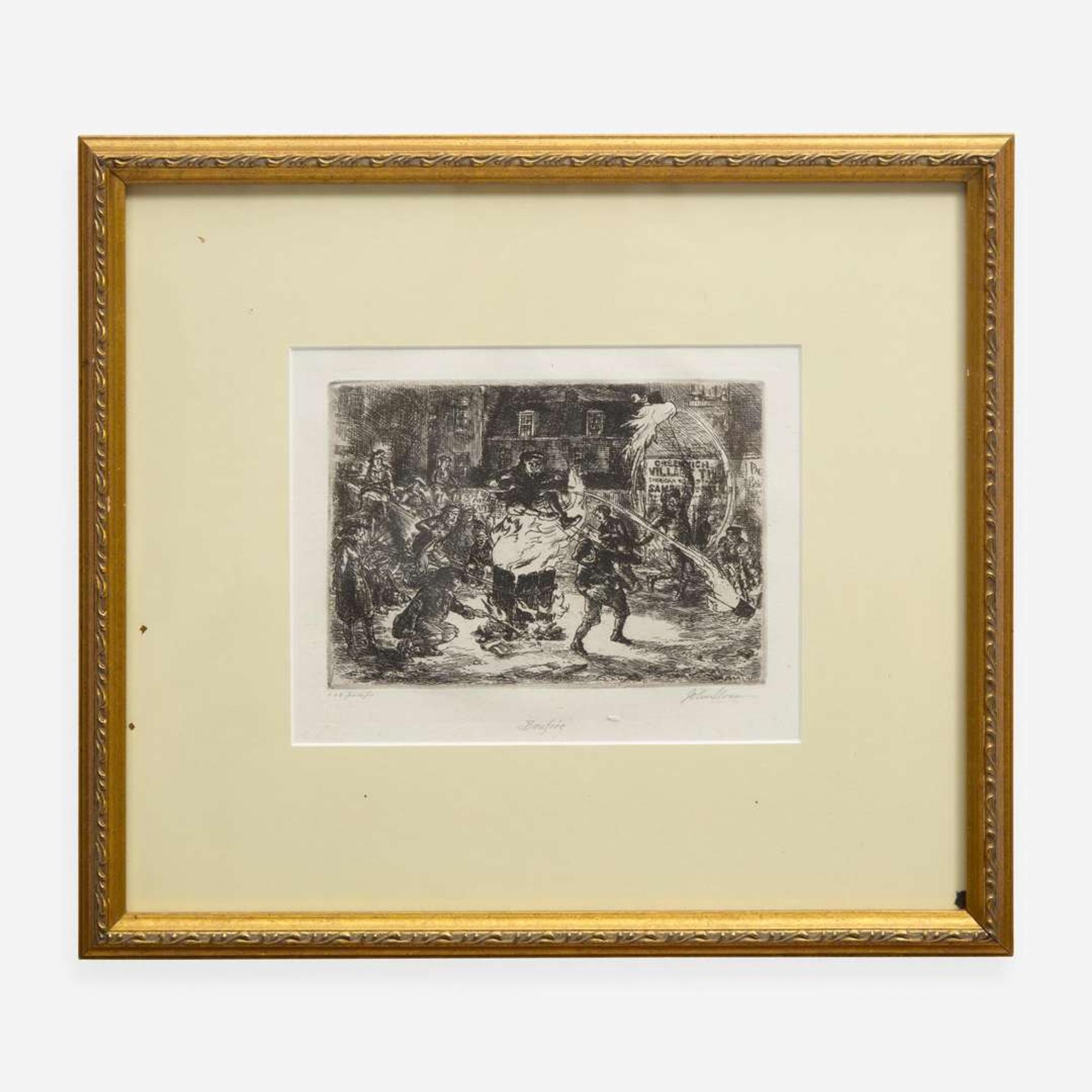 John French Sloan (American, 1871-1951) A Group of Four Etchings