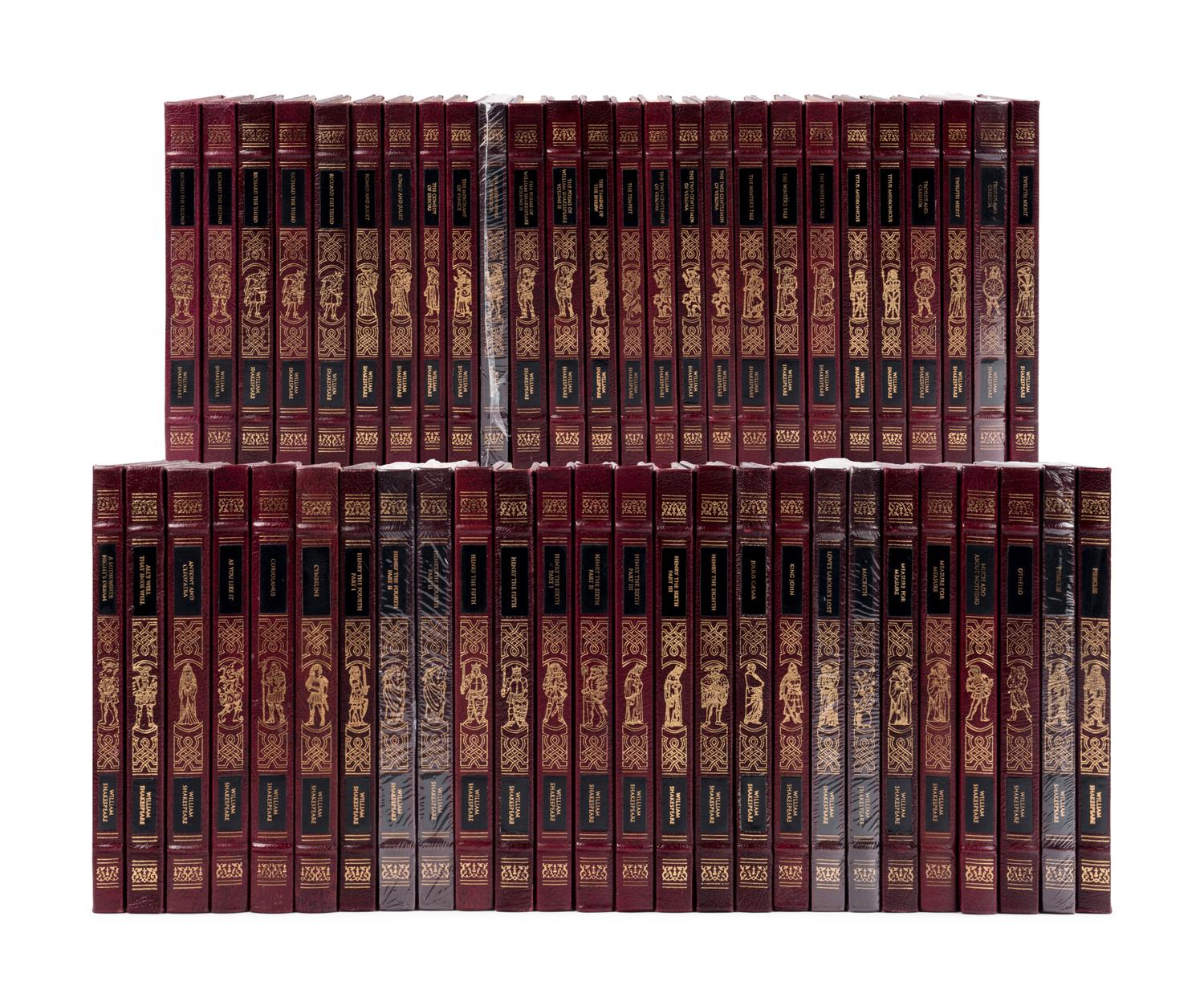 [BINDINGS - THE EASTON PRESS]. SHAKESPEARE, William (1564-1616). The Complete Works . Norwalk, CT: The Easton Press, 1992-1993.