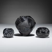 Carved Blackware Pottery