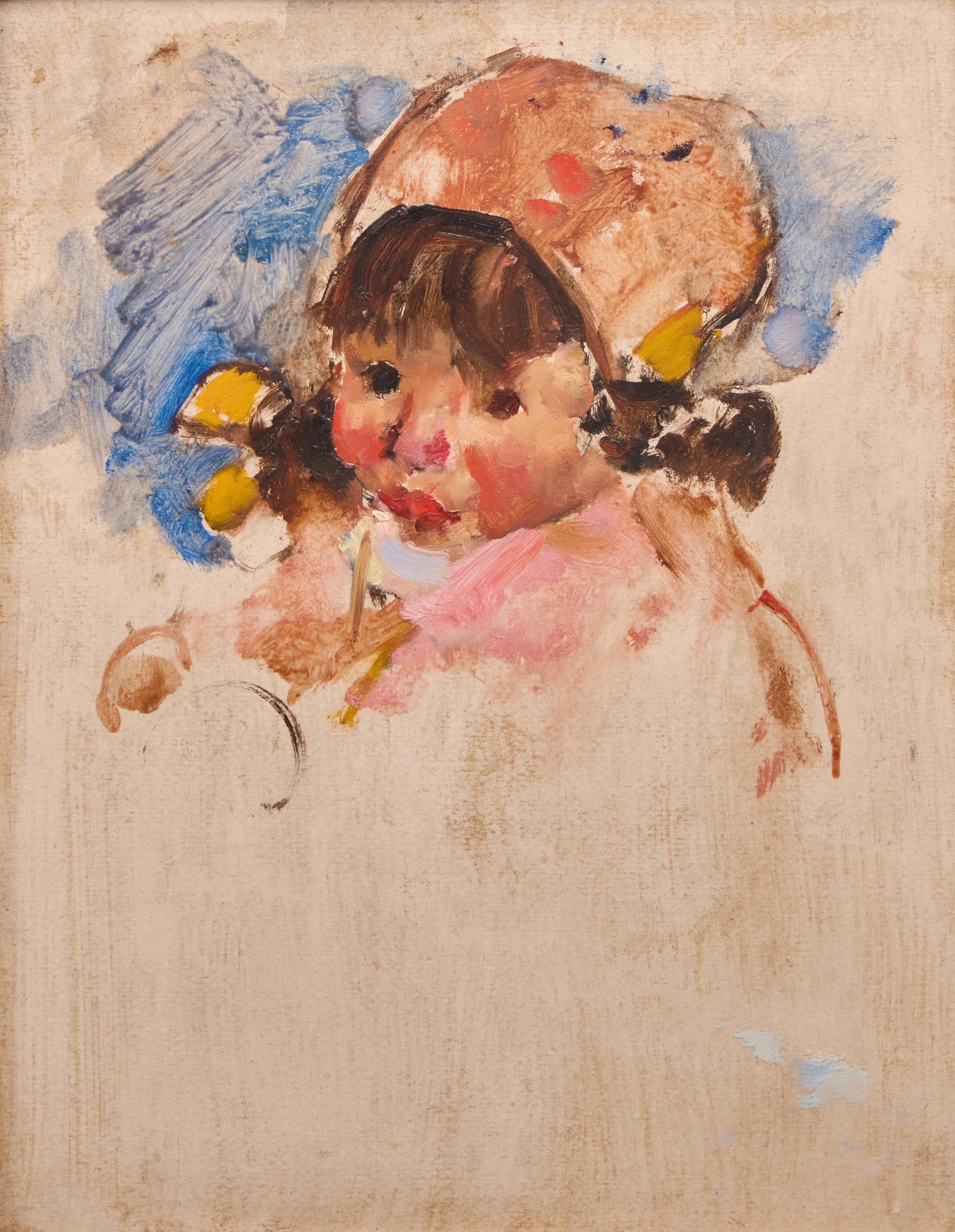 Martha Walter (American, 1875–1976) — Girl in Pink Bonnet