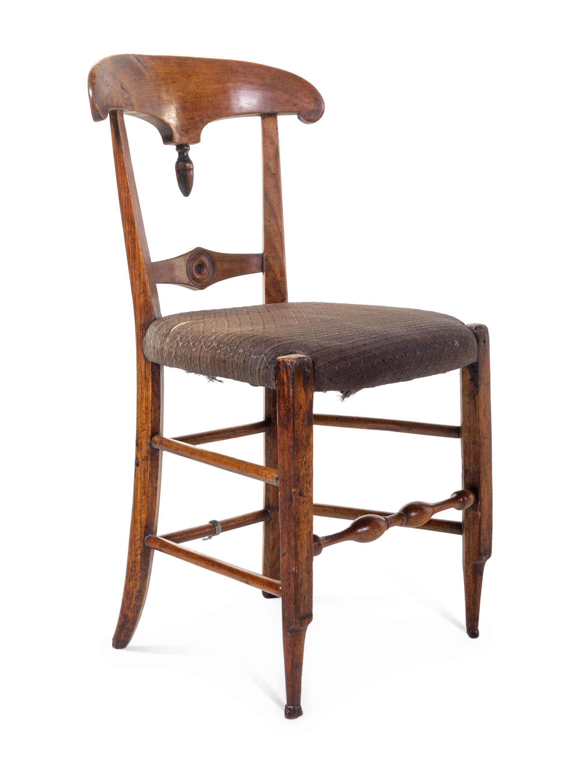 Four Continental Walnut Dining Chairs