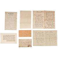 [LITERARY ARTS]. A group of 10 items related to authors, poets, and other creatives, comprising:
