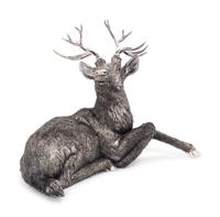 A Buccellati Silver Furry Stag Figure