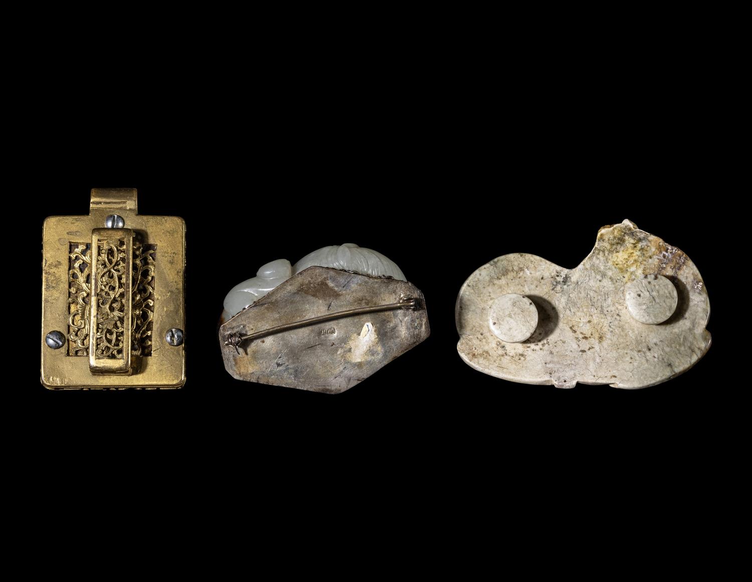 Three Chinese Jade Jewelry