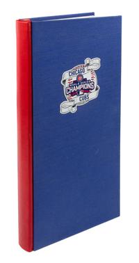 [CHICAGO CUBS]. Complete Chicago Tribune coverage of the Cubs' 2016 World Series Championship, specially bound in goatskin & indexed