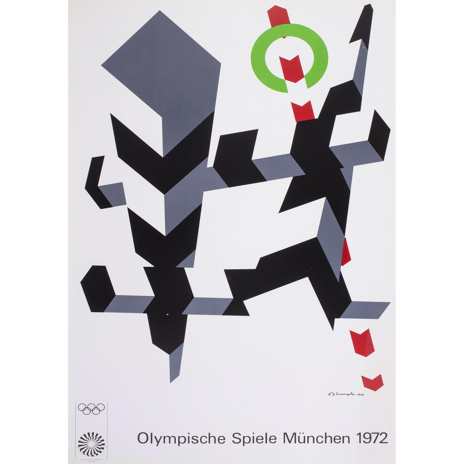 Four Exhibition Posters for the 1972 Munich Olympics