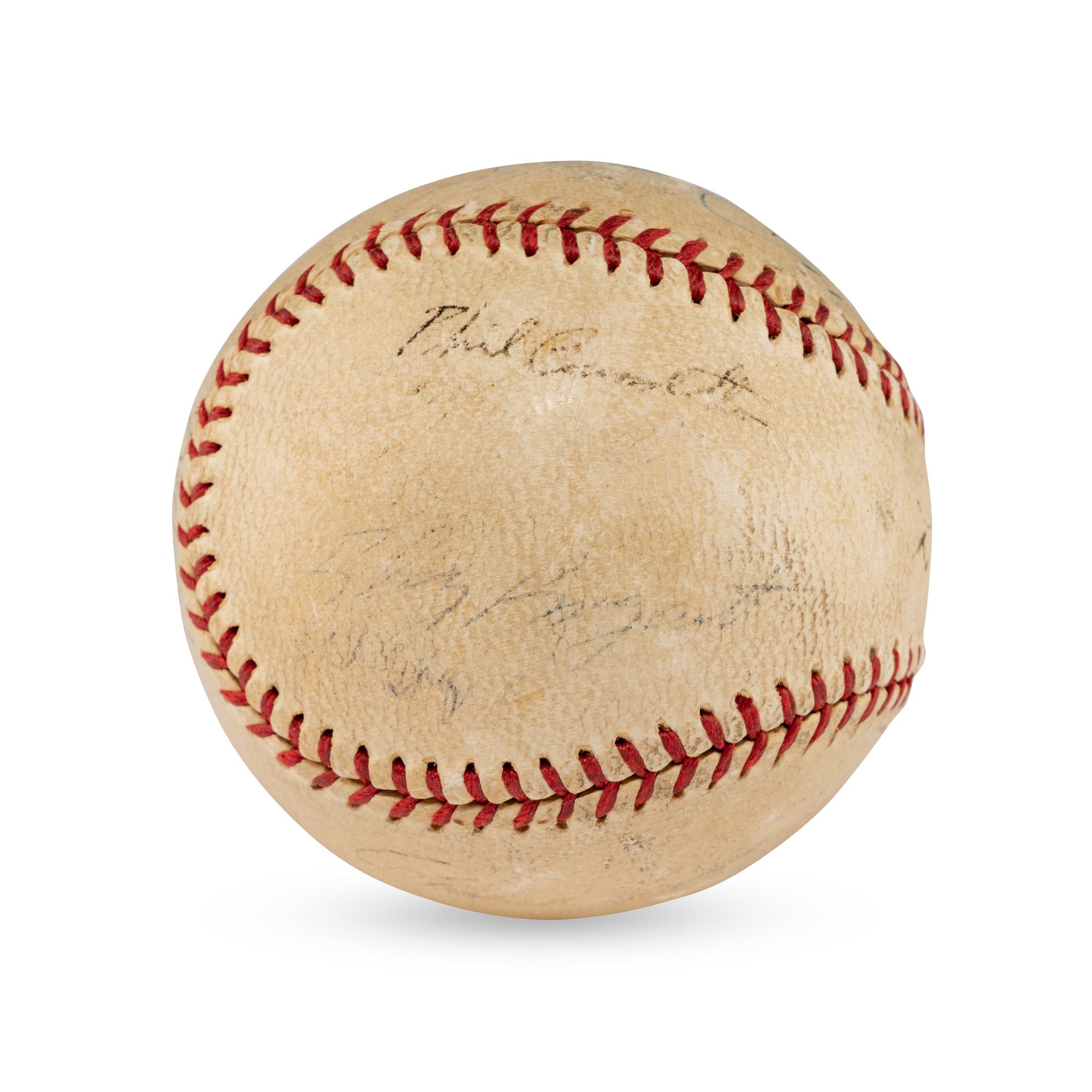 A 1936 Chicago Cubs and St. Louis Cardinals Multi Signed Autograph Baseball (Beckett Authentication Services)