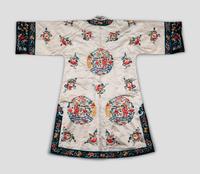 Three Chinese Embroidered Silk Articles