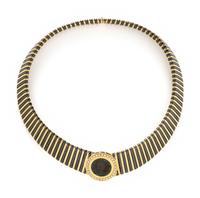 GOLD, COIN, AND DIAMOND NECKLACE