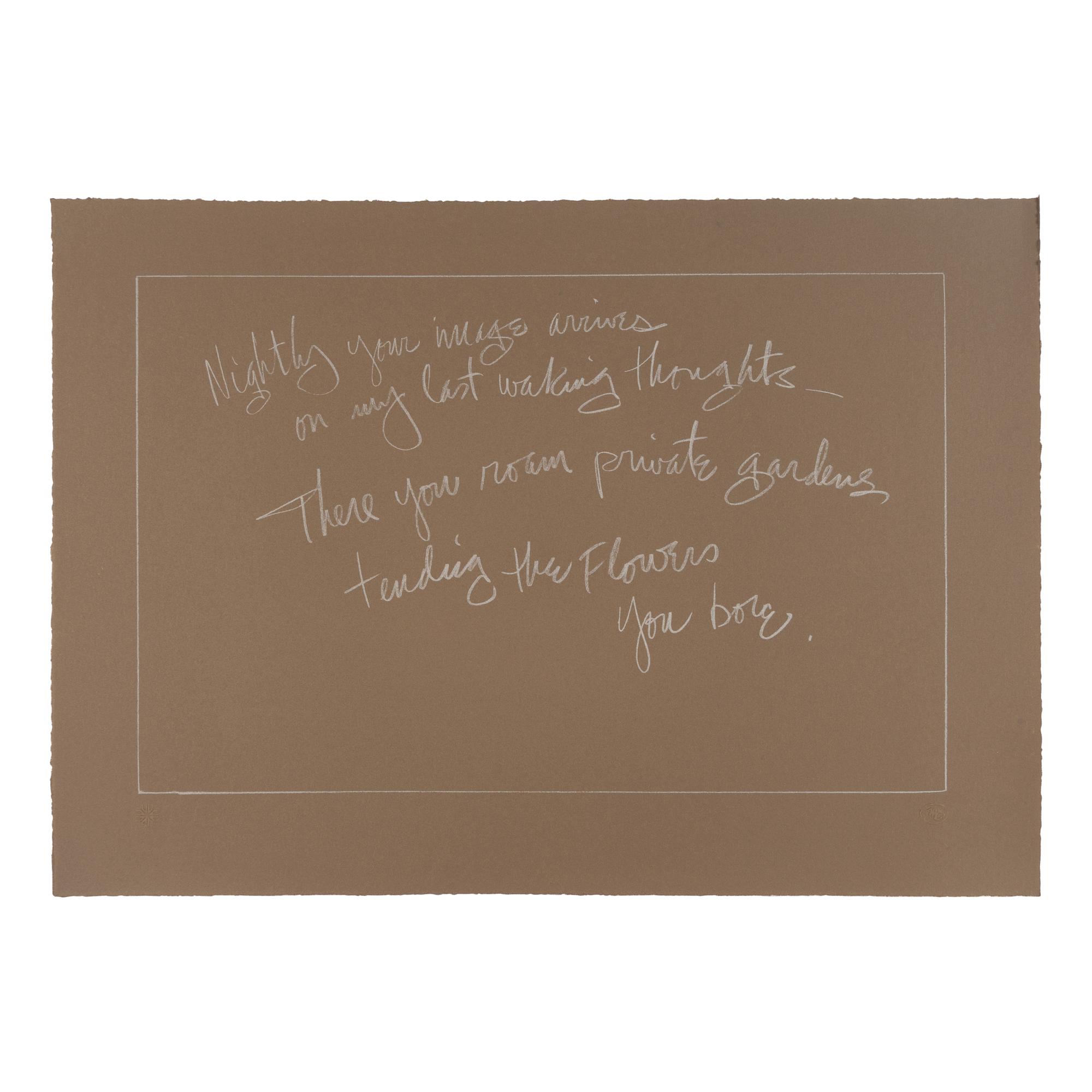 Frank Howell (American, 1937–1997) — Letters Never Sent (portfolio of eight prints in original cloth covered case)