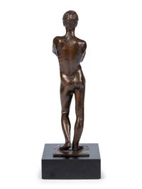 Hemdauszieher (Standing Nude Man Undressing) , conceived in 1944