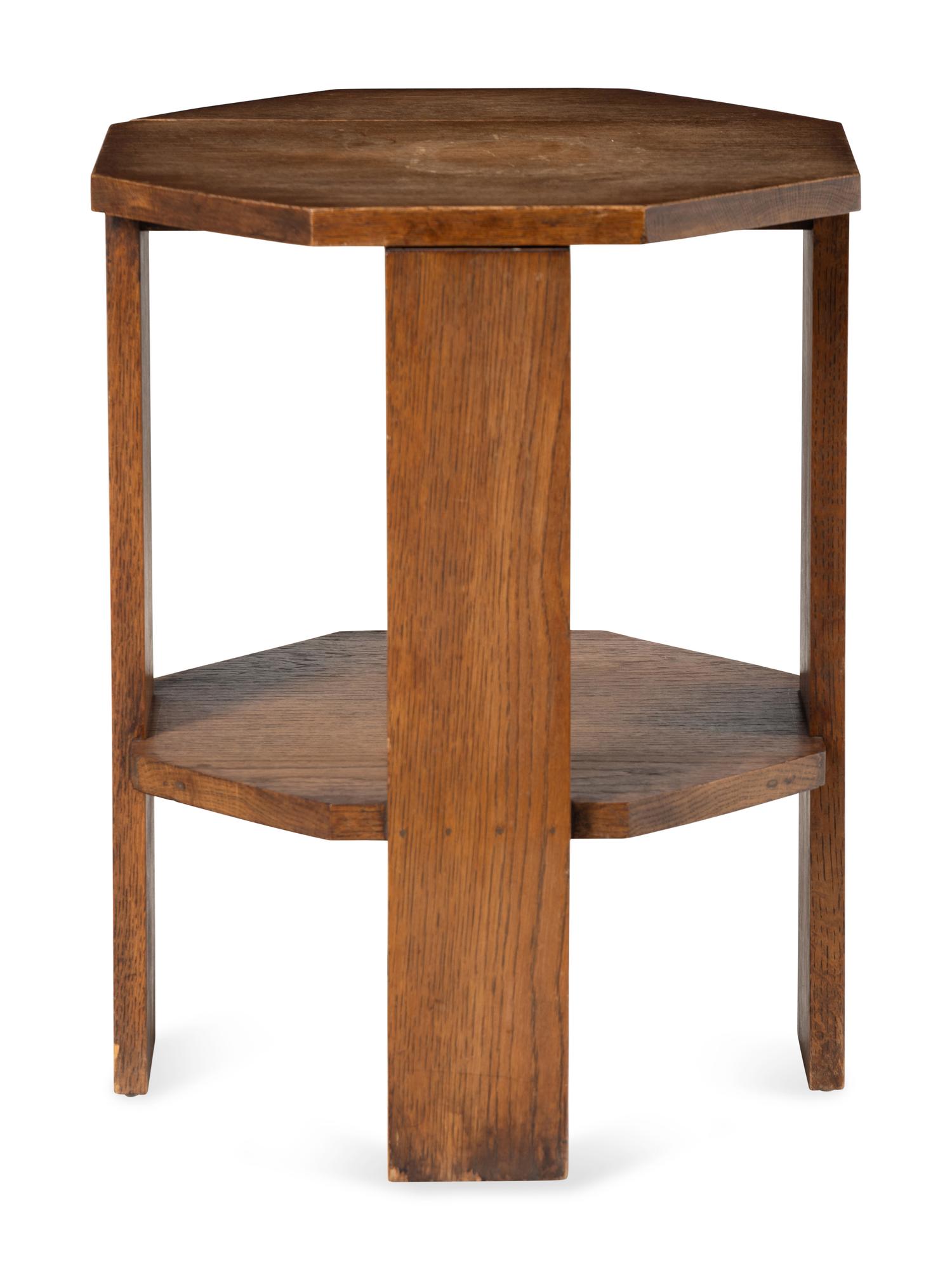 An Arts and Crafts Style Oak Side Table