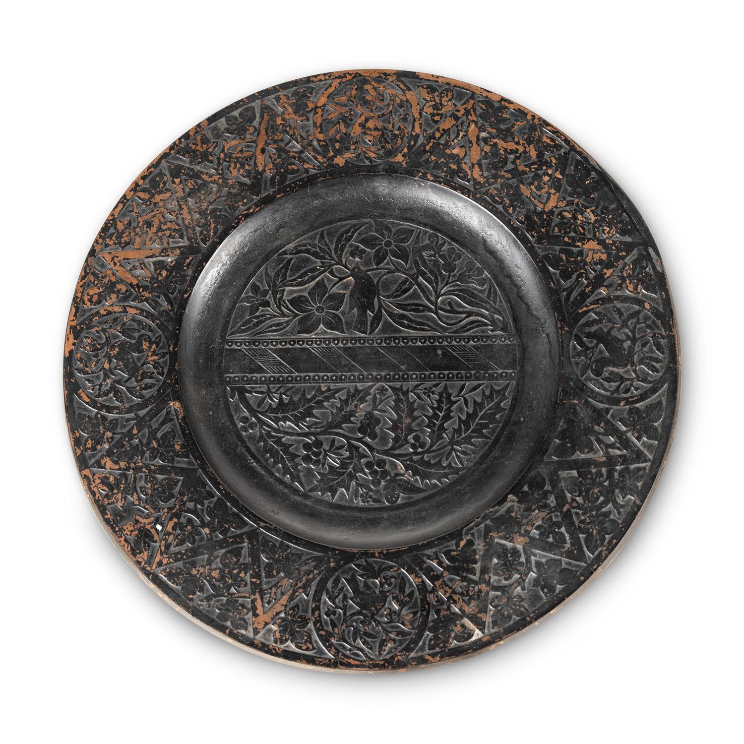 An Aesthetic Style Patinated Metal Gueridon