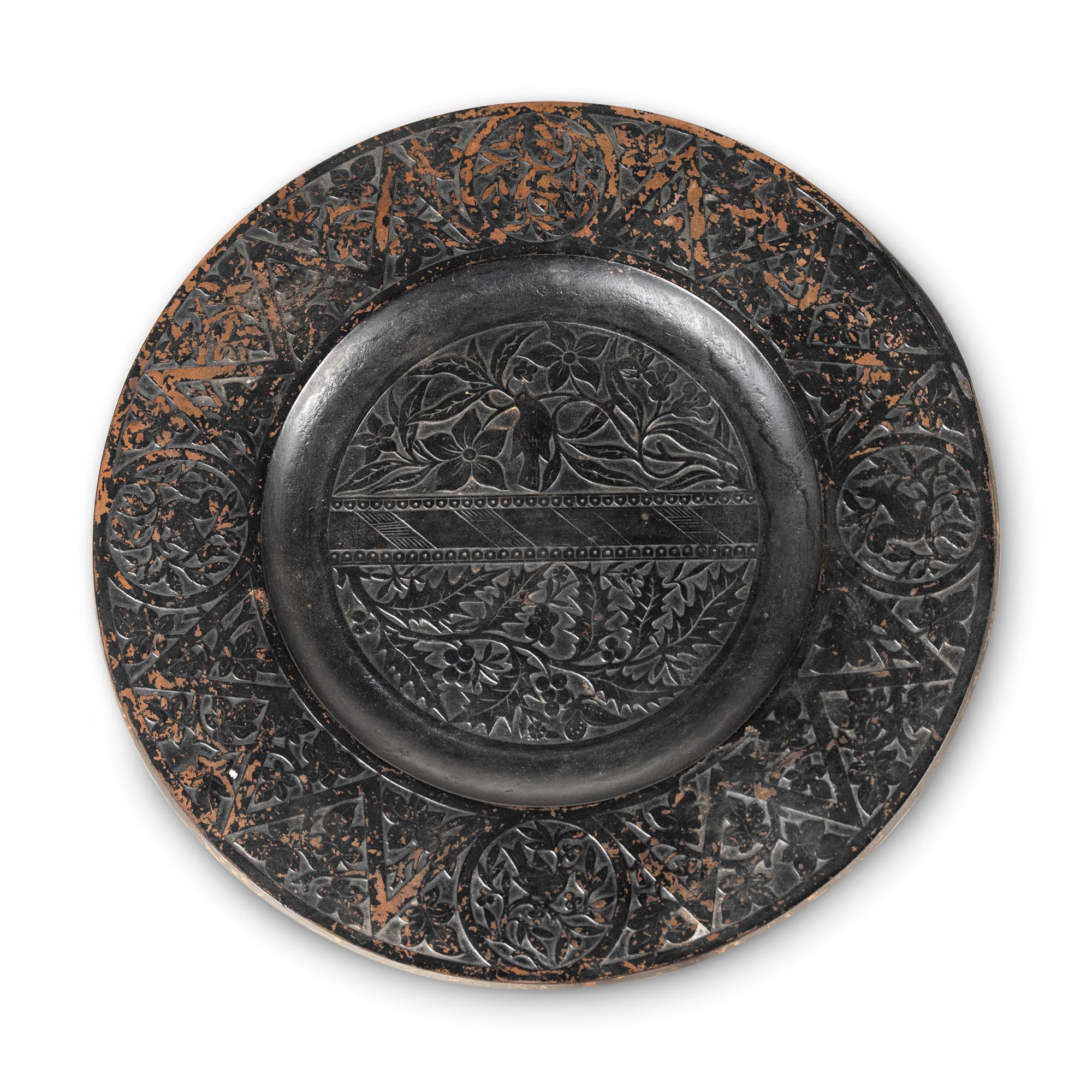 An Aesthetic Style Patinated Metal Gueridon