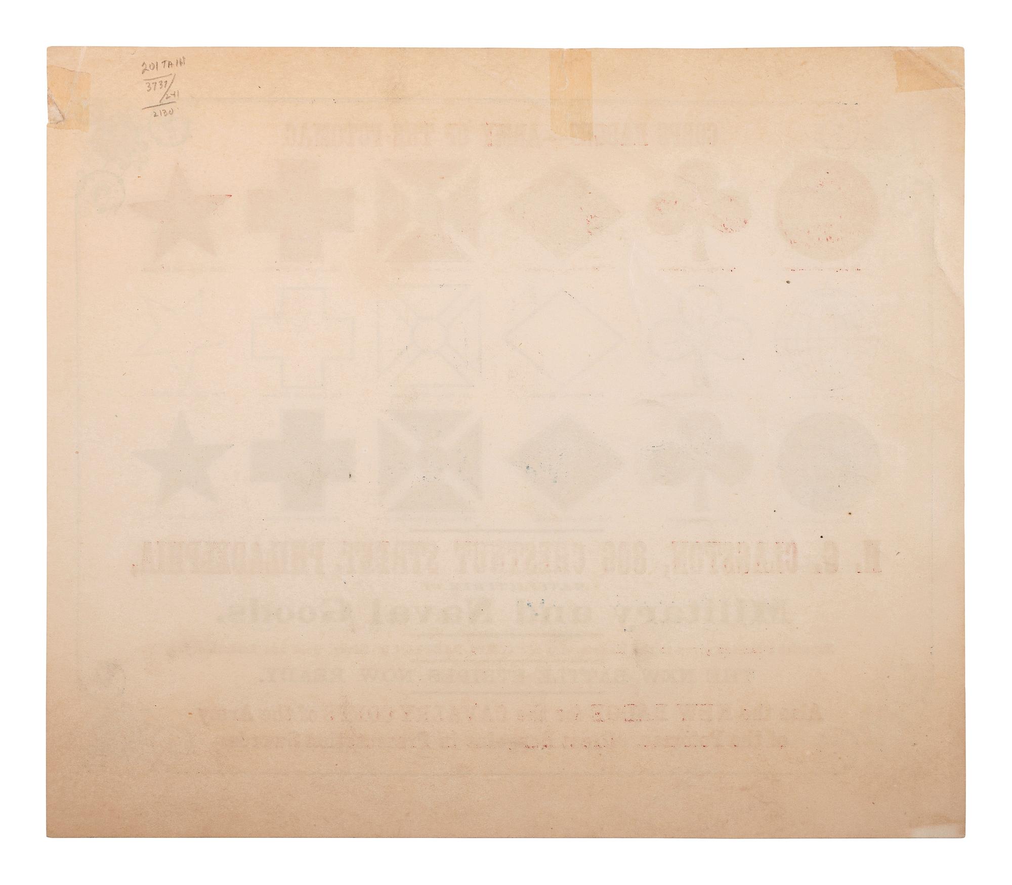 [CIVIL WAR]. Corps Badges----Army of the Potomac. [Philadelphia, PA]: ca 1863.