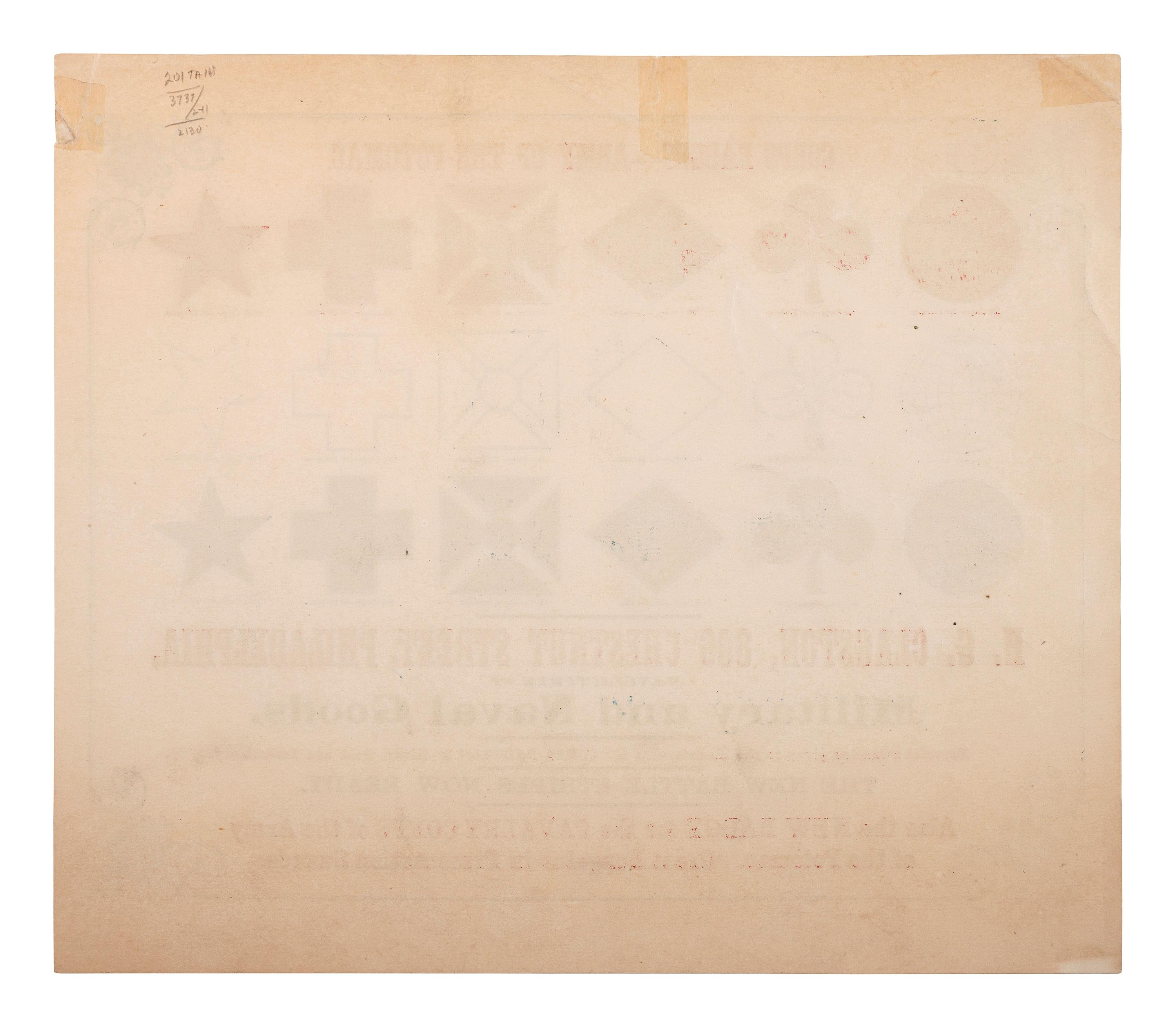 [CIVIL WAR]. Corps Badges----Army of the Potomac. [Philadelphia, PA]: ca 1863.