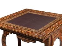 A Levantine Bone and Abalone-Inlaid Mosaic Backgammon Table