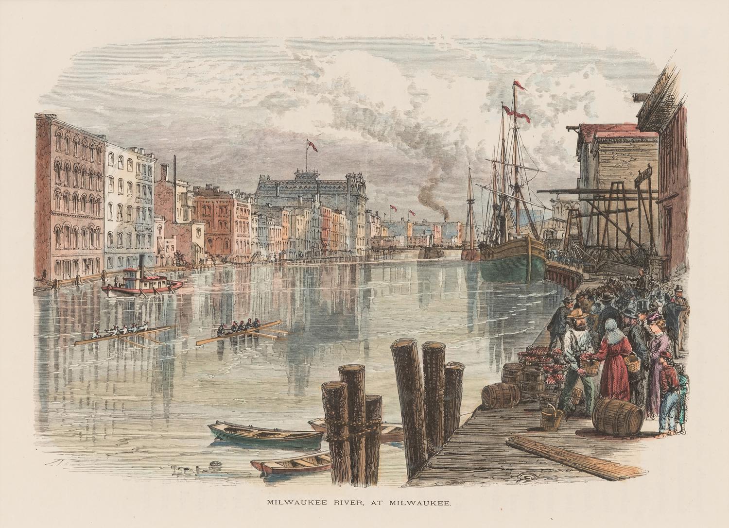 [MILWAUKEE]. A group of 6 prints, comprising: