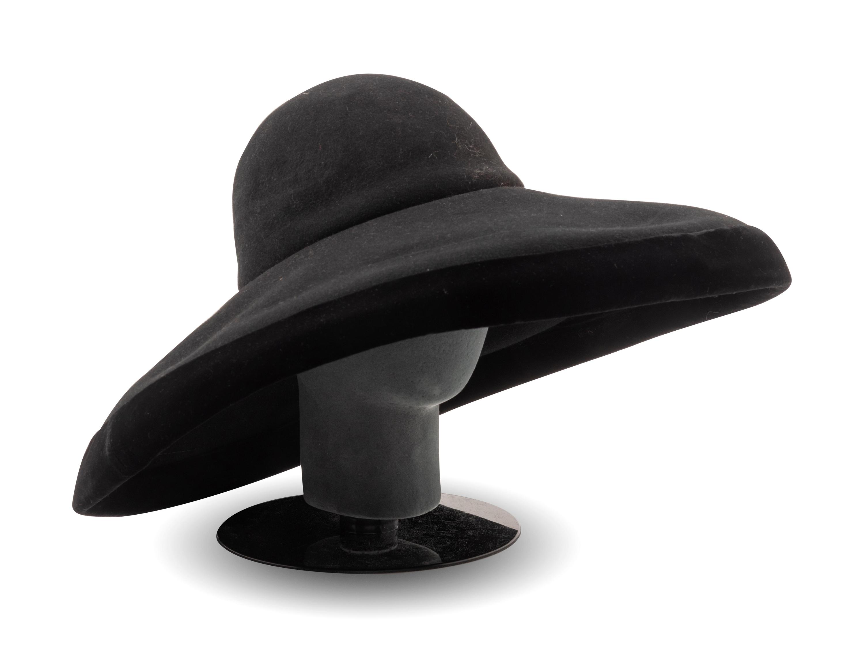 12 Assorted Hats and a Pair of Feathered Cuffs, 1970-2000s