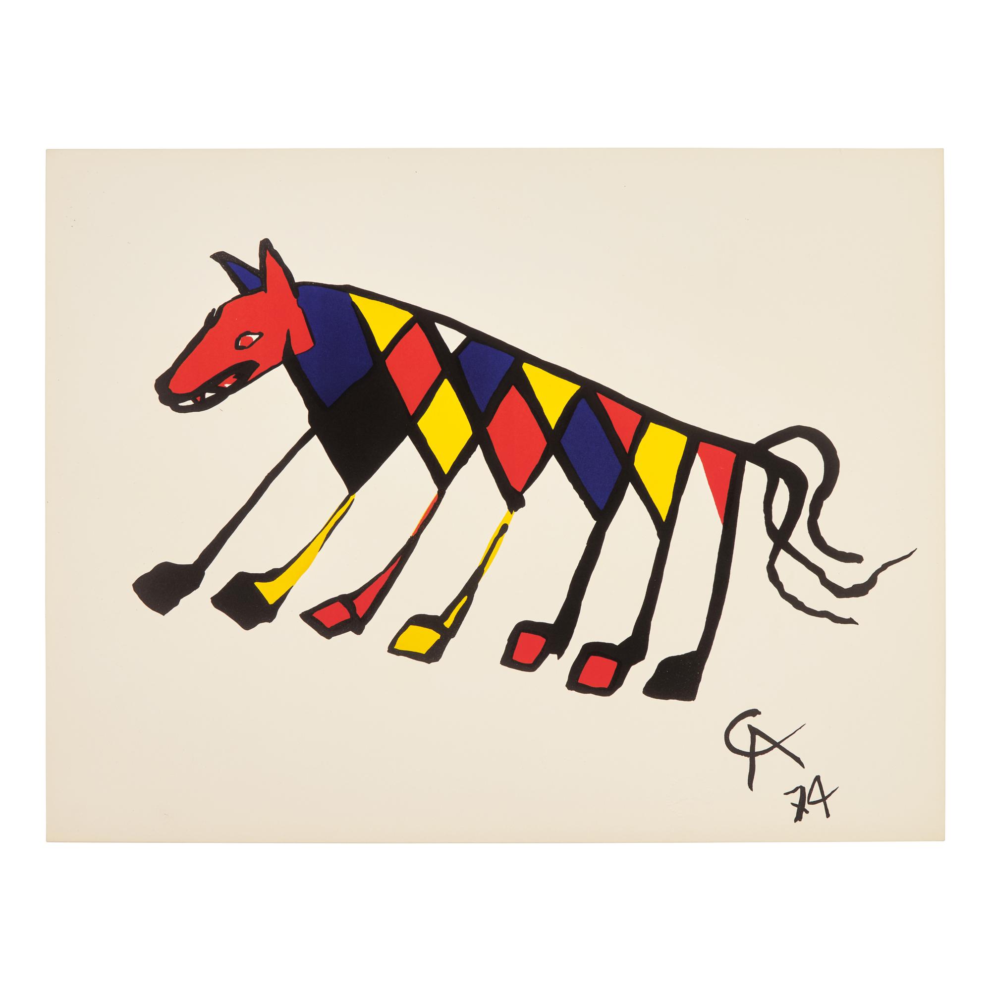 Alexander Calder (American, 1898-1976) — Five works from Flying Colors, 1974