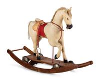 A Hide Covered Horse Pull Toy