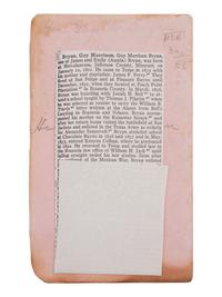 [TEXAS]. 6 photographs and documents related to military subjects in early Texas state history.