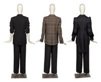 Comme des Garçons Jacket, Givenchy Jacket, and Jean Paul Gaultier Pinstripe Suit