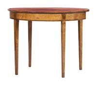 A George III Elmwood Flip-Top Game Table