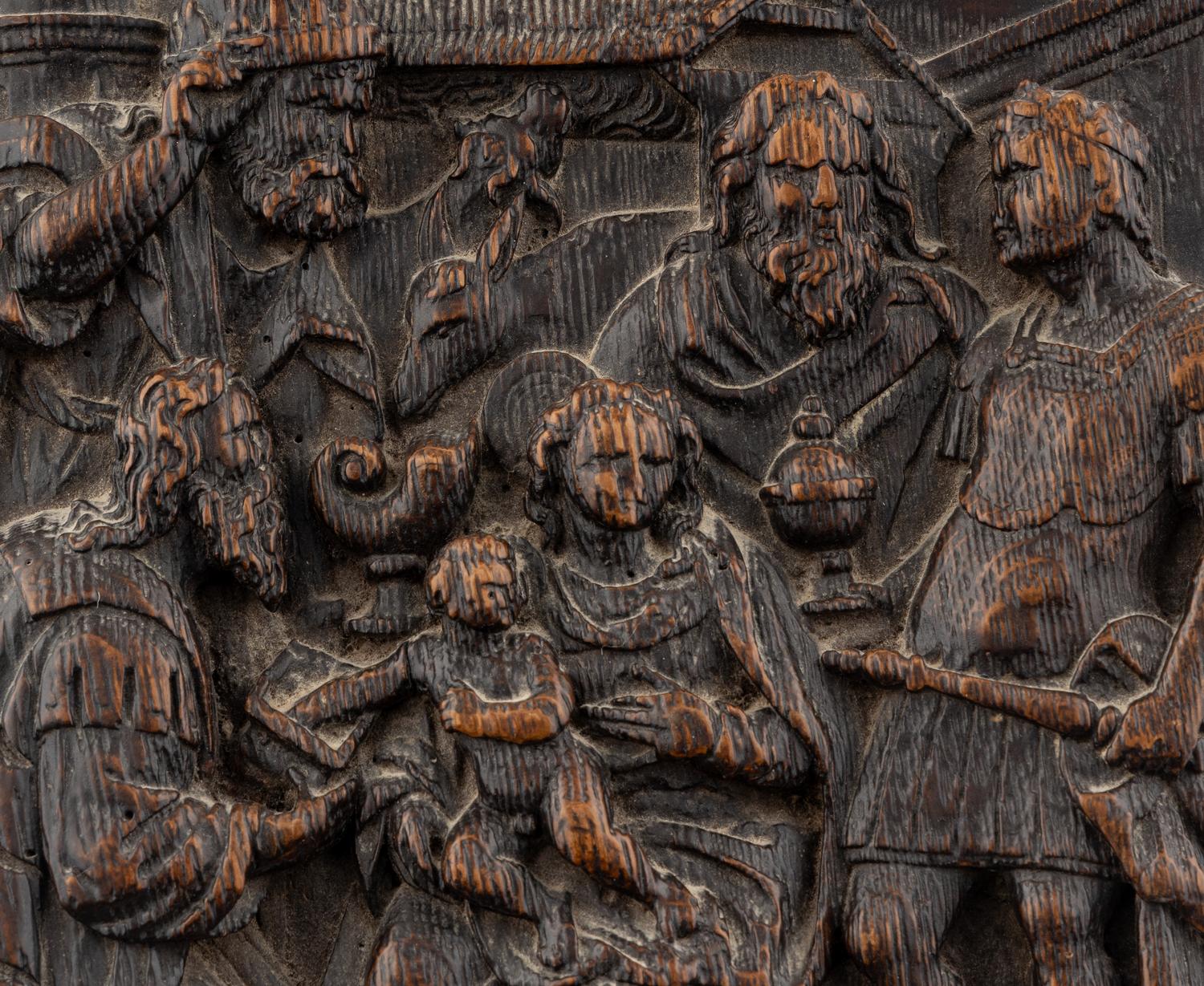 A Flemish Carved Oak Panel