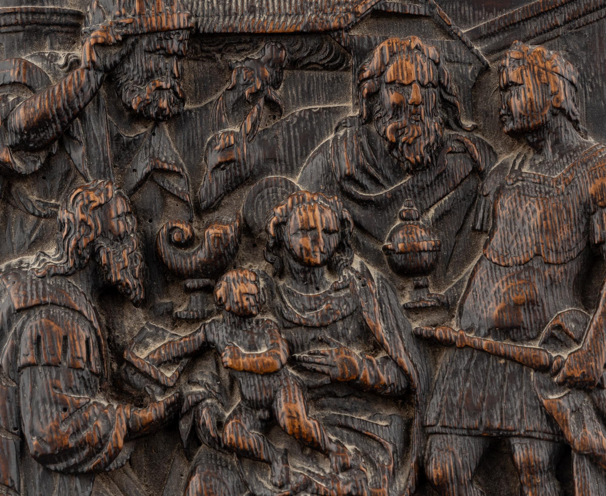 A Flemish Carved Oak Panel