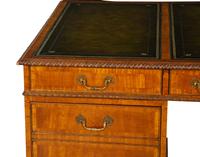 A George III Style Mahogany Partner's Desk