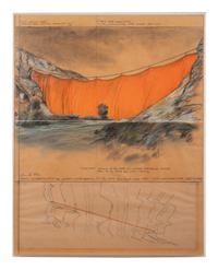 Valley Curtain |Project for Colorado| Grand Hoeback, 7 miles North from Rifle